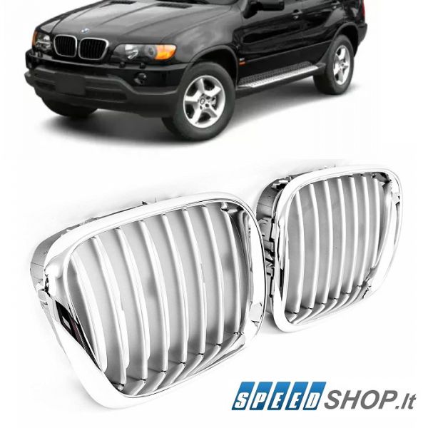 BMW X5 (E53) grotelės (chromuotos)